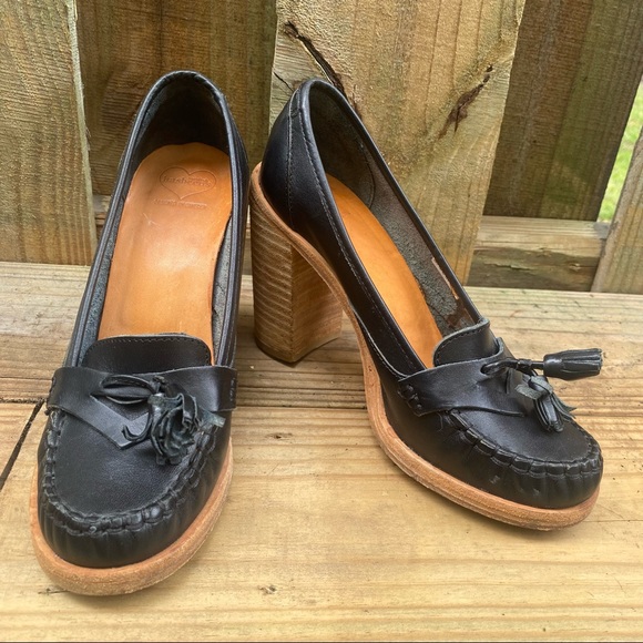 Swedish Hasbeens Tassel Loafer. Size 7 Gently Worn - Picture 1 of 9